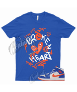 BROKEN Shirt for 1 Mid Game Royal Blue Jordan Rush Orange Knicks Wheatie... - £18.49 GBP+