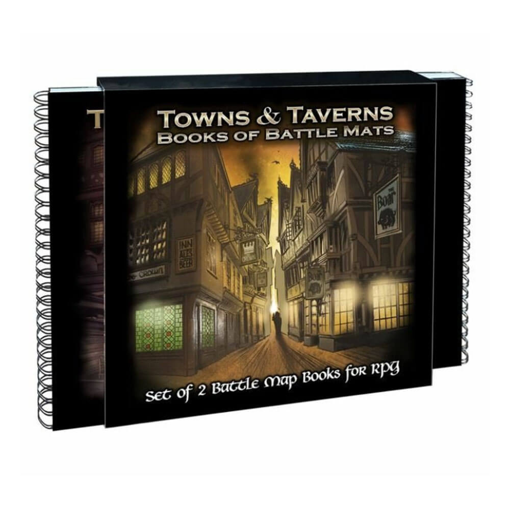 Books of Battle Mats Towns &amp; Taverns Roleplaying Game - $131.96