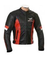 Red &amp; Black MV Agusta Sport WSB Track Pro CE Motorcycle Leather Biker Ja... - £124.28 GBP