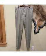 Izod 34x34 Straight Khaki Flat Front Golf Dress Pant Business Casual Aca... - $33.63 CAD