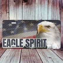 Eagle Spirit American Flag Aluminum License Plate Tag Vanity Car Plate f... - $18.49