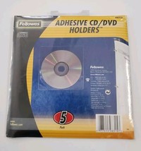 Fellowes 98315 5 Pack Adhesive CD/DVD Holders  - $1.99