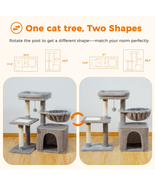 Cat Tree Tower Playing House Condo For Cats Activity  Scratching Center ... - $1,159.53 MXN+
