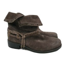 HS Trask Boots Womens 7.5 Gray Fold Over Ankle 36-01357 - $43.51