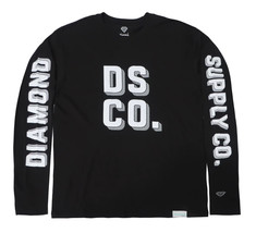 &quot;Diamond Supply Co. DSCO Graphic Logo Black Long Sleeve Tee - Streetwear Staple - £18.75 GBP