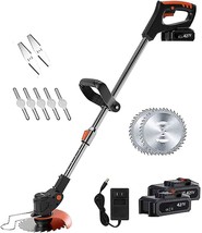 Huhulala Cordless Grass Trimmer With Battery And Charger, Electric Lawnm... - $154.93