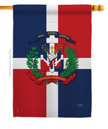Dominican Republic House Flag Nationality 28 X40 Double-Sided Banner - £29.55 GBP
