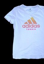 Adidas Tennis Climalite White Athletic T-Shirt Women’s Small Logo Tee image 2
