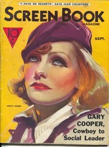 Screen Book 9/1933-Greta Garbo-Mary Pickford-Dolores Del Rio-Lupe Velez-G - £83.93 GBP