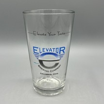 Elevator Brewing Company 16 Oz Beer Pint Glass Columbus, Ohio Elevate Your Taste - £7.93 GBP