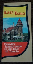 Casa Loma, Toronto Canada, Vintage Informational Tour Pamphlet - £2.31 GBP