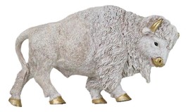 Native American Sacred White Bison Buffalo Decorative Wall Sculpture Relief - £22.35 GBP