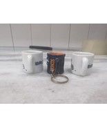 Denver Broncos Mini Coffee Cup Mugs, Set of 3 Vintage NFL Miniature Cup ... - £6.99 GBP