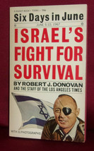 Robert J Donavan Israel&#39;s Fight For Survival 1967 First Printing Pbo Photos Maps - £10.65 GBP