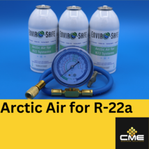 Envirosafe Arctic Air, AC Refrigerant Support,  (3) cans and gauge - $93.49