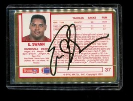 1991 Action Packed Signed Eric Swann #37 Auto Cardinals Football Card Autograph - £7.43 GBP