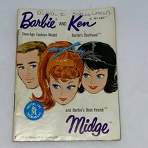 Vintage Barbie &amp; Ken &amp; Midge Fashion Catalog Brochure Booklet - $9.60
