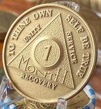 1 Month AA Medallion 10 Pack of Bronze 30 Day Sobriety Chips - £11.00 GBP