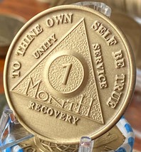 1 Month AA Medallion 10 Pack of Bronze 30 Day Sobriety Chips - £10.52 GBP