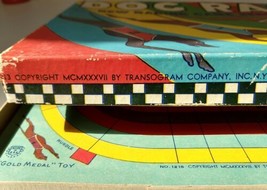 RARE Transogram 1937 Dog Race Game with wooden greyhound dogs. #1216 - £139.56 GBP