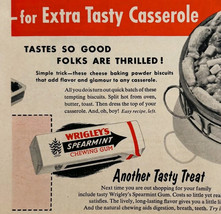 1954 Wrigley&#39;s Chewing Gum Spearmint Advertisement Casserole Biscuits DWQQ9 - $559.01 MXN