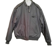 Members Only Jacket Gray Cafe Racer Classic Size 38 Mens Large - $32.73