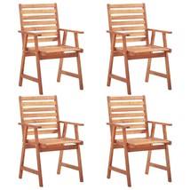 vidaXL Acacia Wood Outdoor Dining Chair Set (4 Pieces) with Weather-Resistant - $6,664.37 MXN