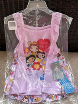 Disney Store Princesses Pink Short Pajamas 2 Piece PJ Set Girls Size 4 NWT - £15.94 GBP
