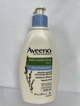 Aveeno Sheer Hydration Daily Moisturizing Lotion Fragrance Free Soothing Oat 12o - $8.29
