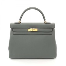 Hermes Kelly 32 Togo Handbag Women Green One Size - $24,094.85