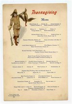 Union League Club Thanksgiving Dinner Menu 1909 Chicago Illinois  - £114.60 GBP