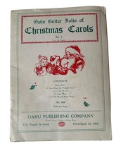 Vintage Oahu Guitar Music Book Folio Of Christmas Carols No 1 - $8.90