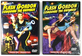 Flash Gordon Conquers the Universe Vol. 1 &amp; 2 (2 DVD&#39;s, 1940) *Like New &amp; New ! - £11.00 GBP