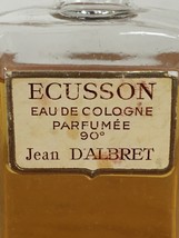 Vintage 1940s Ecusson Jean D&#39;Albret No 90 Eau De Cologne Full Demo Bottl... - $225.00