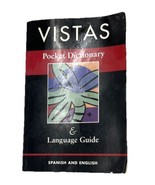 Vistas Pocket Dictionary and Language Spanish And English Book - $5.43 CAD