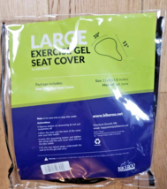 Bikeroo Large Exercise Gel Seat Cover 10&quot; X 11&quot; - Black BRAND NEW FREE SHIP - £12.39 GBP