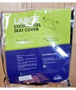 Bikeroo Large Exercise Gel Seat Cover 10&quot; X 11&quot; - Black BRAND NEW FREE SHIP - £12.62 GBP