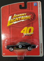 Johnny Lightning 40 Years 1965 Ford Mustang Race Car Black Version A - £7.86 GBP