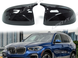 Glossy Black Side Mirror Cover Caps for BMW X3 X4 X5 X6 G01 G02 G05 G06 ... - $37.40