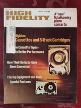 High Fidelity Magazine March 1972 Cassettes And 8 Track Catridges - £15.46 GBP