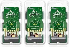 Glade Wax Melts Air Freshener - Sage &amp; Thyme Market - 6 Ct Wax Melts, 3 ... - $38.49