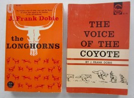 J Frank Dobie Lot 2 ~ The Longhorns Vintage Pb Books ~ Voice Of The Coyote - £15.31 GBP