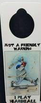 NOS Vintage 1990s Novelty Door Hanger Gary Patterson - Just a Friendly W... - $5.89