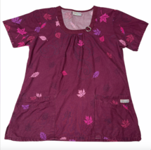 UA Uniform Advantage Fall Autumn Leaves Sparkle Accent Size Medium Scrub... - $18.99
