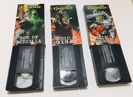 Godzilla Rare (Lot of 3) VHS Collectors Gigan Mechagodzilla - £29.88 GBP