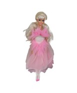 Mattel Barbie Superstar Era Ballerina White Legs Leotards Pink Fluffy Dress - €16,83 EUR
