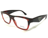 PRADA Eyeglasses Frames VPR 20Q RO0-1O1 Brown Red Tortoise Square 50-16-140 - £97.58 GBP