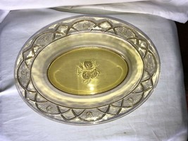 Vintage Amber Rosemary Oval Serving Bowl MINT Federal 1935 - $16.00