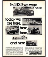 1973 HOT ROD Magazine Print Ad - Cragar Wheels Race Cars from 1933 - 197... - $9.31 CAD