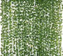 Yatim 78-Ft 12 Pack Silk Artificial Ivy Vines Leaf Garland Plants Hanging - £31.16 GBP